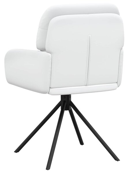 VidaXL Forgós Étkezős Székek 4 db Műbőr Fehér 59 x 59,5 x 90 cm