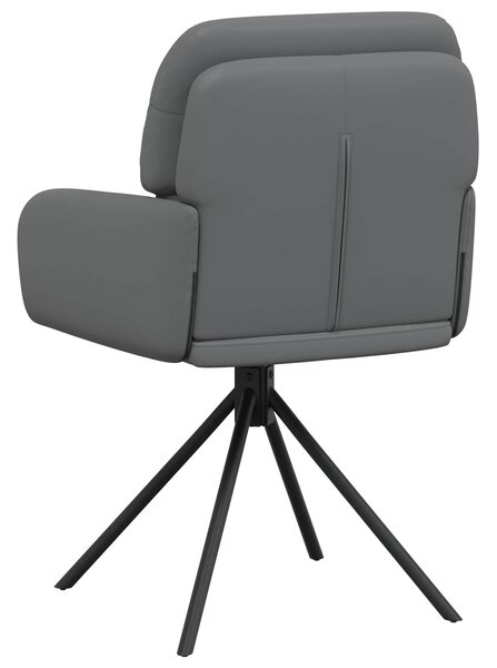 VidaXL Forgós Étkezős Székek 6 db Műbőr Szürke 59 x 59,5 x 90 cm