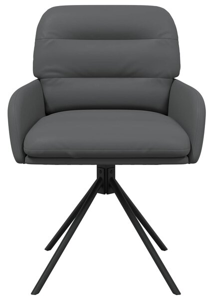 VidaXL Forgós Étkezős Székek 6 db Műbőr Szürke 59 x 59,5 x 90 cm