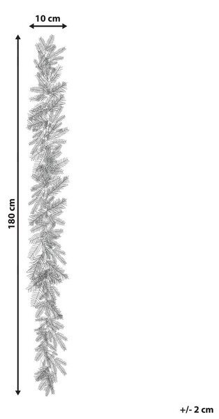Karácsonyi girland LED WAPTA 180 cm Zöld