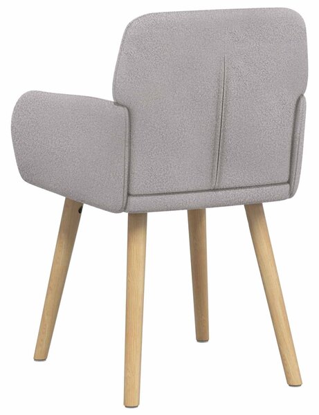 VidaXL Étkező Székek 2 db Bouclé Világosszürke 59 x 57 x 85 cm