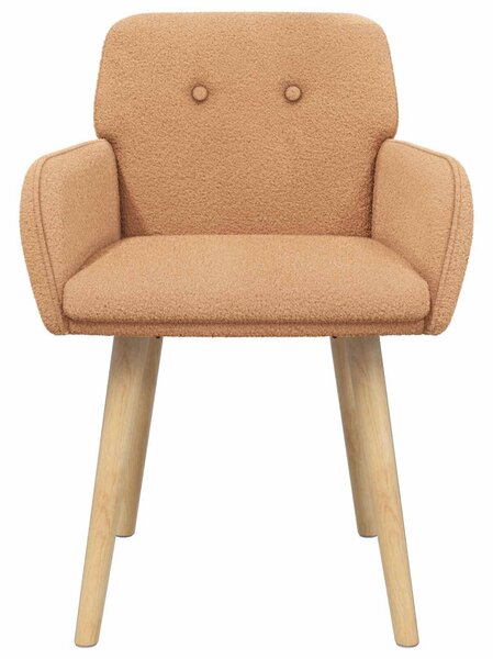 VidaXL Étkező Székek 2 db Bouclé Bézs 59 x 57 x 85 cm