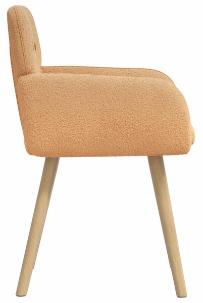 VidaXL Étkező Székek 2 db Bouclé Bézs 59 x 57 x 85 cm