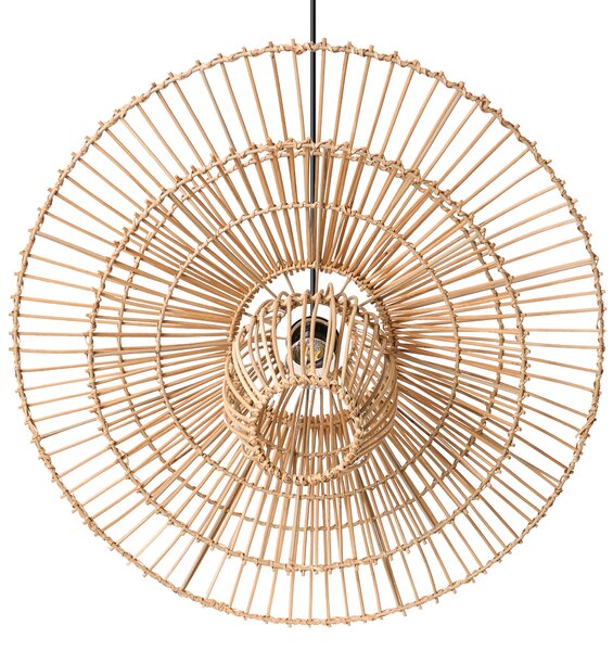 Függőlámpa BOTIJAS Rattan Természetes
