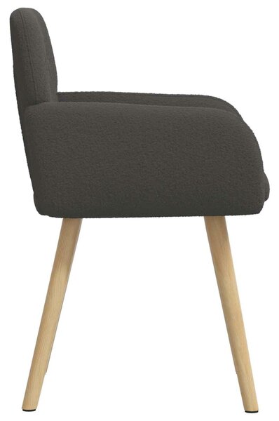 VidaXL Étkező Székek 4 db Bouclé Sötétszürke 59 x 57 x 85 cm