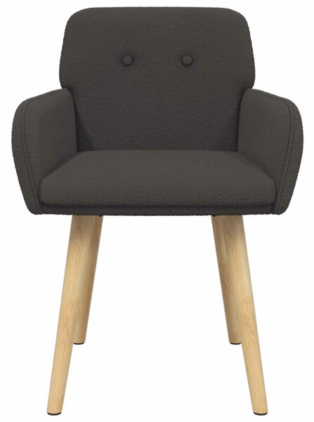 VidaXL Étkező Székek 4 db Bouclé Sötétszürke 59 x 57 x 85 cm