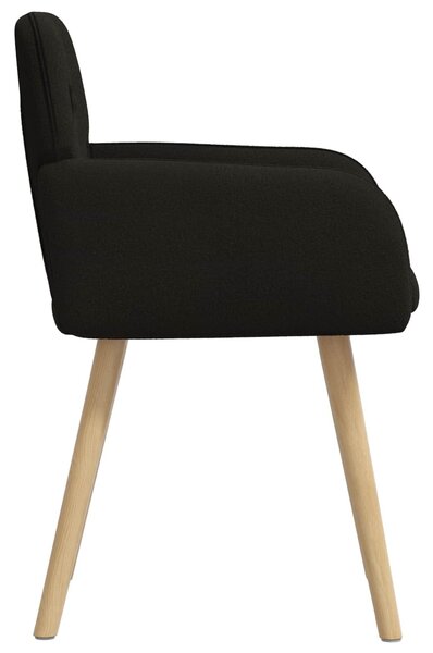 VidaXL Étkező Székek 2 db Bouclé Fekete 59 x 57 x 85 cm
