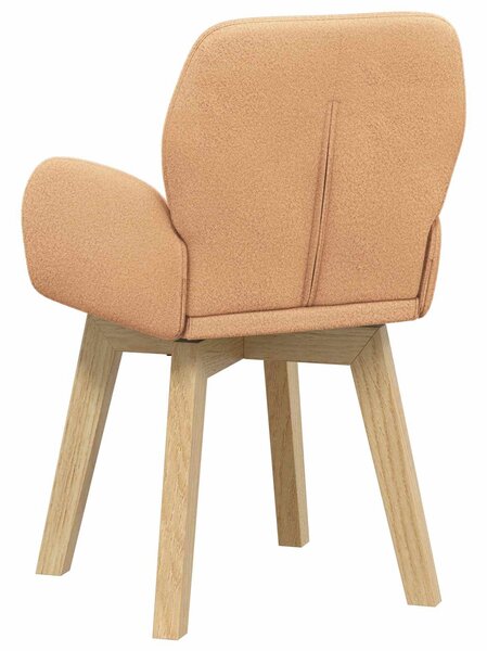 VidaXL Forgós Étkezős Székek 2 db Bouclé Bézs 54 x 58 x 87 cm