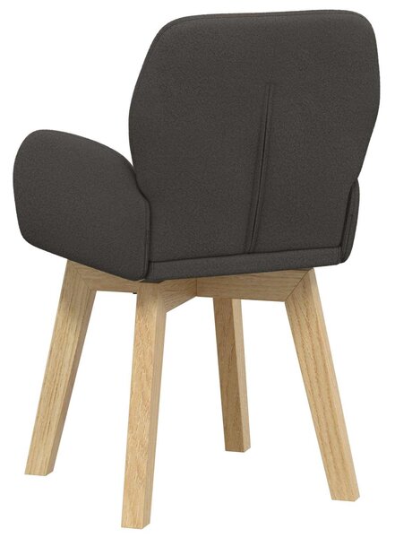 VidaXL Forgós Étkezős Székek 6 db Bouclé Sötétszürke 54 x 58 x 87 cm