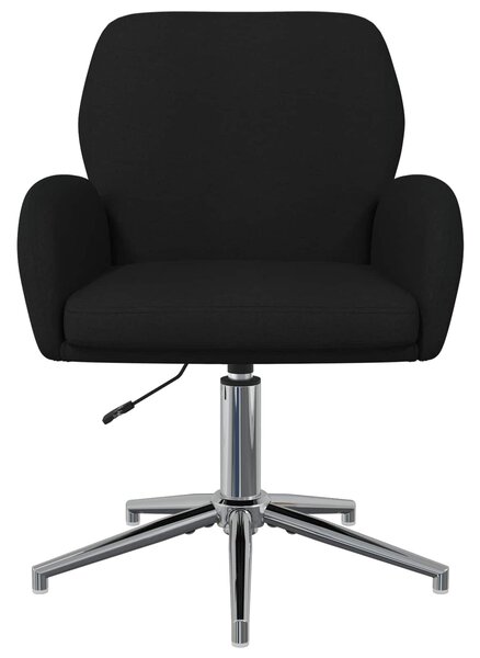 VidaXL Forgós Íróasztali Székek 4 db 54 x 58 x 90 cm Fekete Szövet