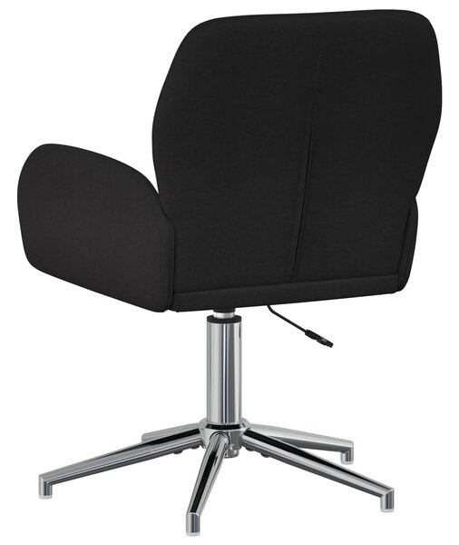 VidaXL Forgós Íróasztali Székek 4 db 54 x 58 x 90 cm Fekete Szövet