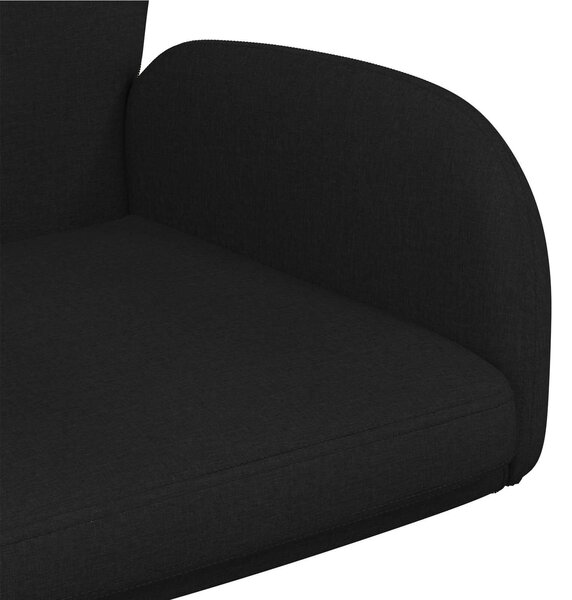 VidaXL Forgós Íróasztali Székek 4 db 54 x 58 x 90 cm Fekete Szövet