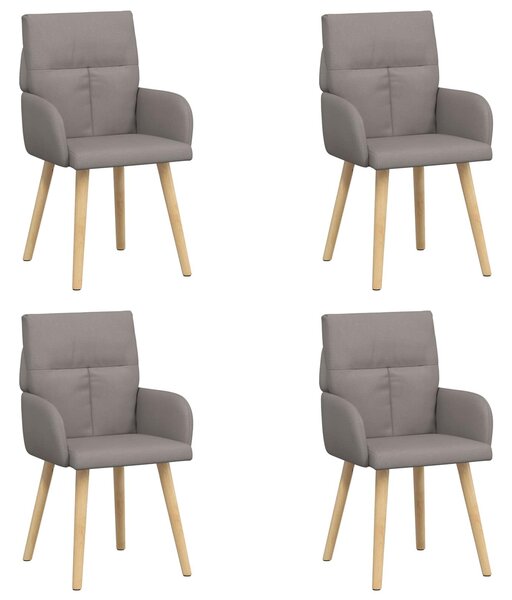 VidaXL Étkező Székek 4 db Szövet Tópszínű 60 x 56 x 96 cm
