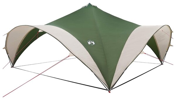 VidaXL Partysátor tetővel Zöld 600 x 600 x 400 cm Poliészter és acél
