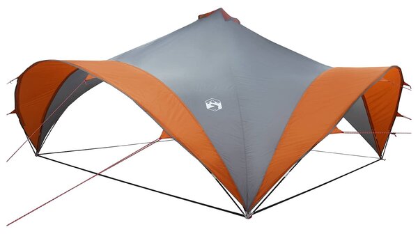 VidaXL Partysátor tetővel Szürke és narancs 600 x 600 x 400 cm