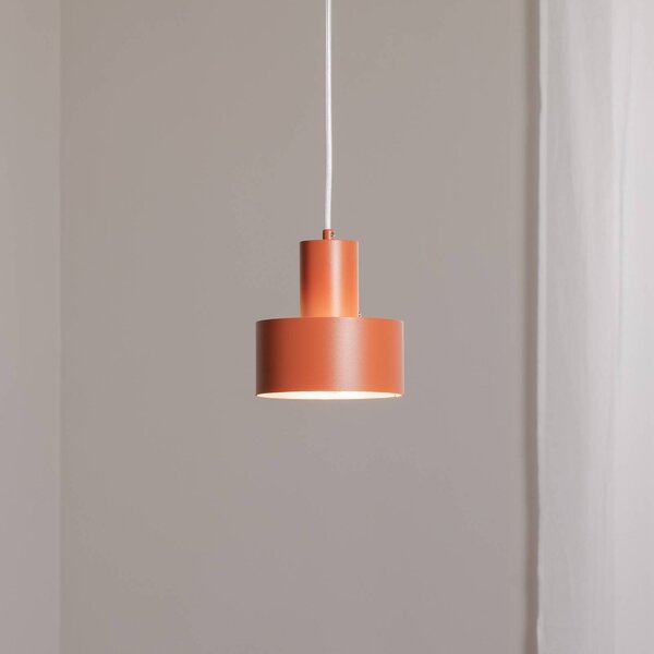 SIGMA Lógó világítás Rif S, téglavörös, 1 izzó, Ø 15 cm, acél, dimmelhető, Piros, Nappali / Étkező, fém, Modern