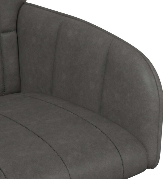 VidaXL Étkező Székek 2 db Műbőr Fekete 57 x 50 x 85 cm