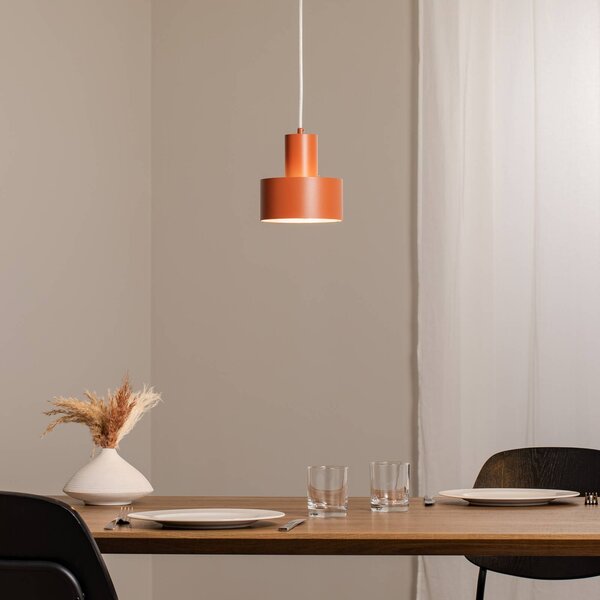 SIGMA Lógó világítás Rif S, téglavörös, 1 izzó, Ø 15 cm, acél, dimmelhető, Piros, Nappali / Étkező, fém, Modern