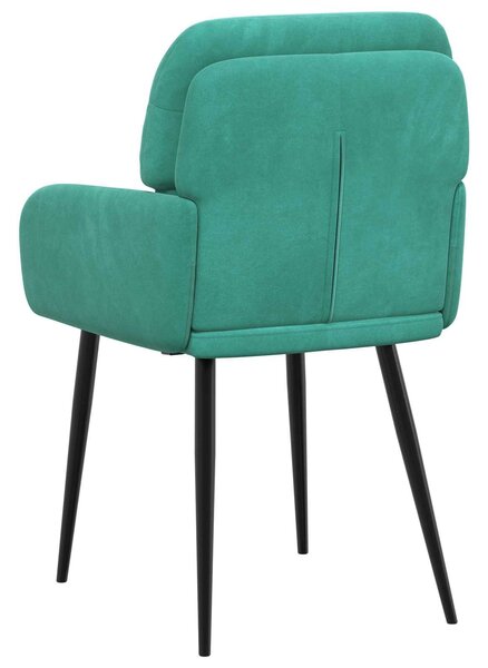 VidaXL Étkező Székek 2 db Bársony Türkiz 59 x 59,5 x 90 cm