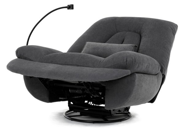 TV ésRelaxfotel. Elektromosan állítható, hangvezérléssel (ENG), hangszóróval, háttérvilágítással, telefontartóval, tároló dobozzal, memóriával