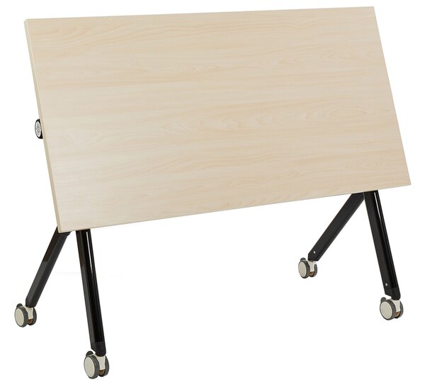 Összecsukható íróasztal BENDI Világosbarna 120 cm 60 cm kerekekkel