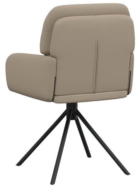 VidaXL Forgós Étkezős Székek 2 db Műbőr Cappuccino 59x59,5x90cm