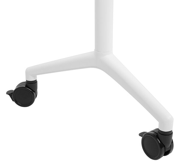 Összecsukható íróasztal BENDI Fehér 180 cm 60 cm kerekekkel