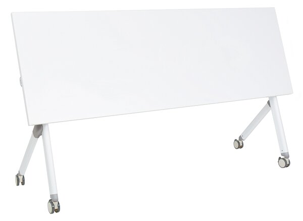 Összecsukható íróasztal BENDI Fehér 180 cm 60 cm kerekekkel