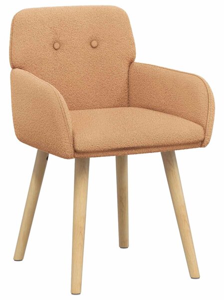 VidaXL Étkező Székek 2 db Bouclé Bézs 59 x 57 x 85 cm