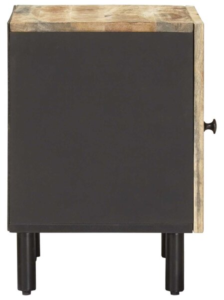VidaXL Éjjeli asztal 2 db Természetes 40 x 33 x 46 cm Tömör Mangófát