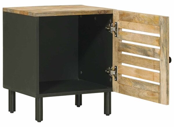 VidaXL Éjjeli asztal 2 db Természetes 40 x 33 x 46 cm Tömör Mangófát