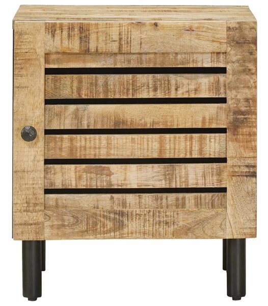 VidaXL Éjjeli asztal 2 db Természetes 40 x 33 x 46 cm Tömör Mangófát