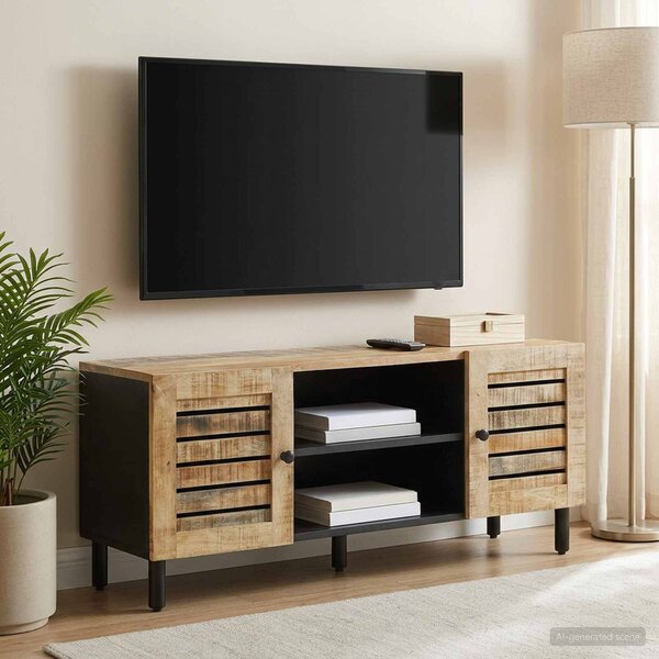 VidaXL Tároló szekrények Természetes 105 x 33 x 46 cm Tömör Mangófát