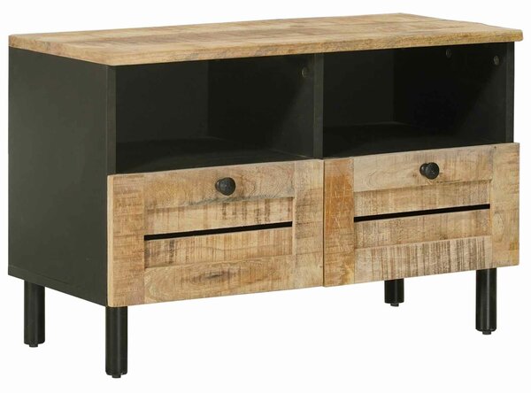 VidaXL Tároló szekrények Természetes 70 x 33 x 46 cm Tömör Mangófát