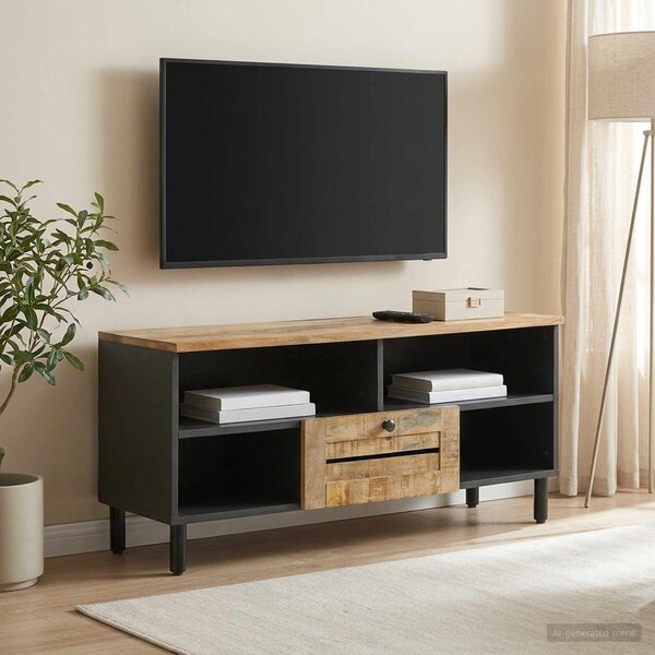 VidaXL Tároló szekrények Természetes 100 x 33 x 46 cm Tömör Mangófát