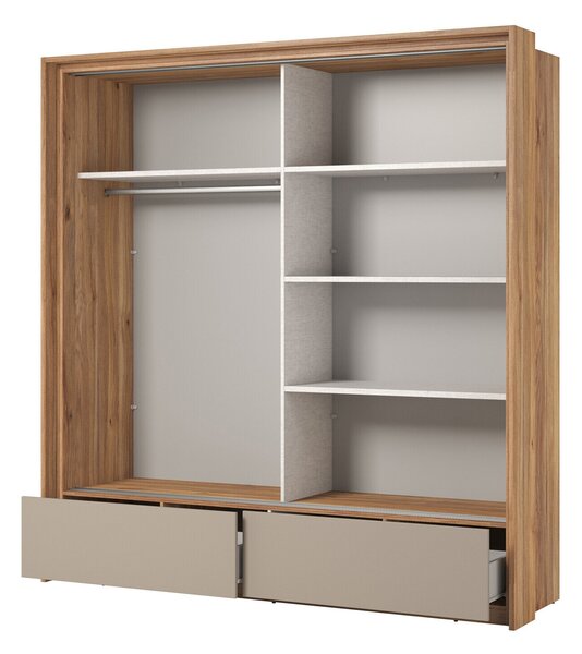Hálószoba garnitúra Vosalo 106, Laminált forgácslap, Tölgy, Congo