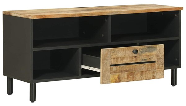 VidaXL Tároló szekrények Természetes 100 x 33 x 46 cm Tömör Mangófát