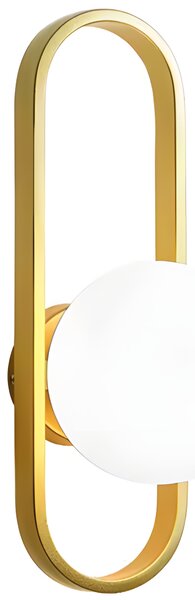 Fali lámpa APP1756-1W BRUSH GOLD WHITE