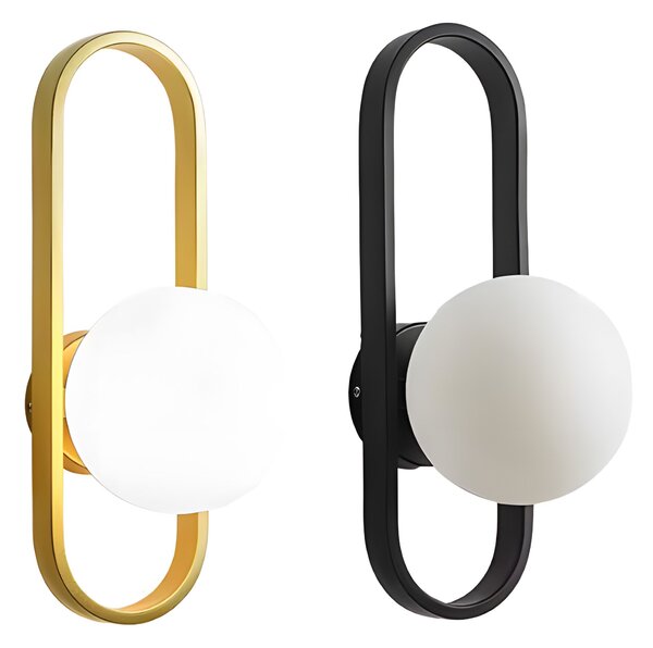 Fali lámpa APP1756-1W BRUSH GOLD WHITE