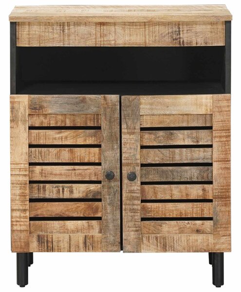 VidaXL Tároló szekrények Természetes 60 x 33 x 75 cm Tömör Mangófát
