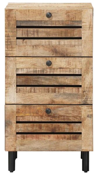 VidaXL Tároló szekrények Természetes 40 x 33 x 75 cm Tömör Mangófát