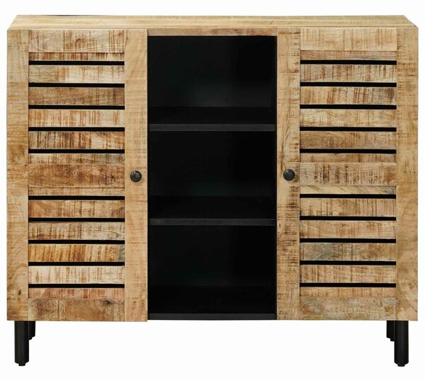 VidaXL Tároló szekrények Természetes 90 x 33 x 75 cm Tömör Mangófát