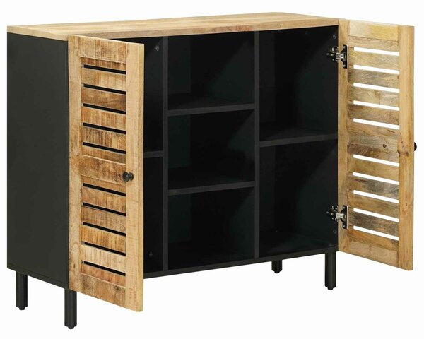 VidaXL Tároló szekrények Természetes 90 x 33 x 75 cm Tömör Mangófát
