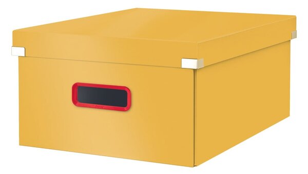Sárga fedeles karton tárolódoboz 48x37x20 cm Click&Store – Leitz