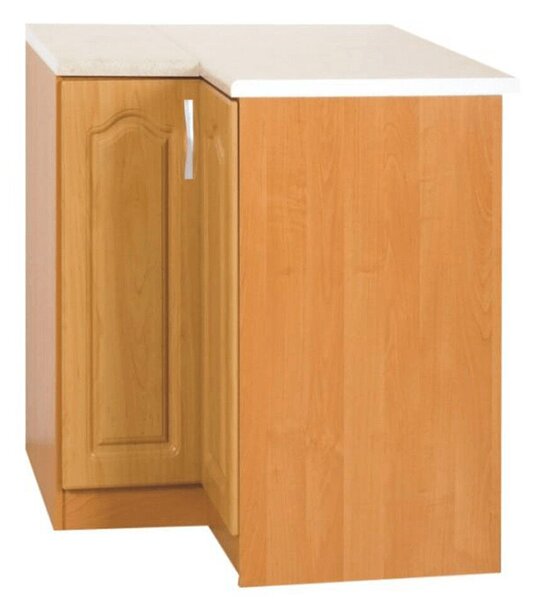 Konyhaszekrény, alsó, sarok, éger, balos, LORA MDF NEW KLASIK S90/90
