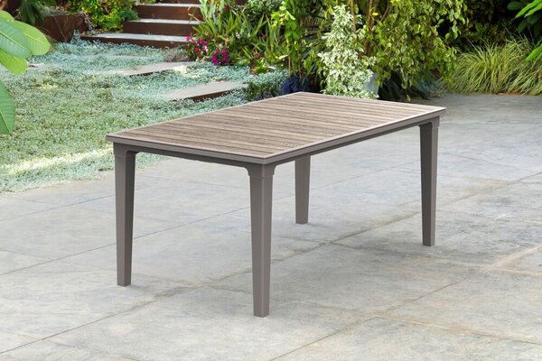 Keter DECO FUTURA kerti asztal – ashwood / cappuccino