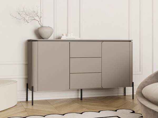 Komód Mirbeno 100, Laminált forgácslap, 94x163x40cm, Congo