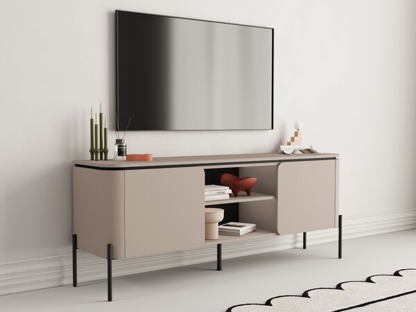 TV-állvány Mirbeno 101, Laminált forgácslap, 65x163x40cm, Congo