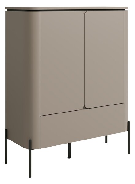 Komód Mirbeno 102, Laminált forgácslap, 123x98x40cm, Congo
