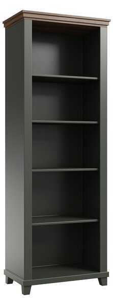 Könyvespolc Tolnue 134, Nyitott, Laminált forgácslap, 200x71x42cm, Sötétzöld